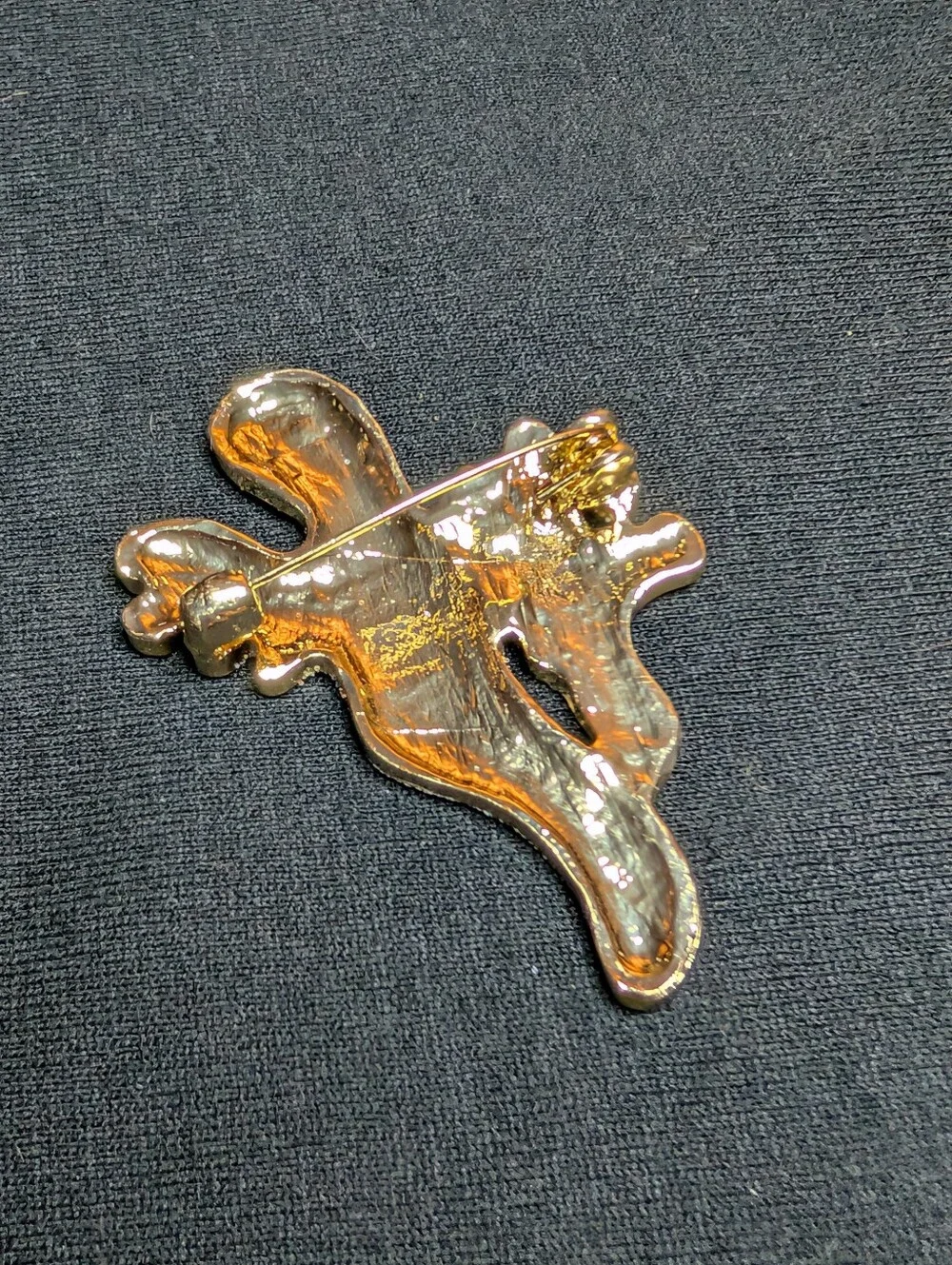 Halloween Ghost Brooch White Glitter Rhinestone Baby Ghost Spooky Pin